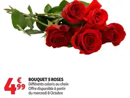 Auchan Bouquet 5 roses offre
