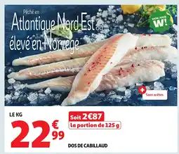 Auchan Dos de cabillaud offre