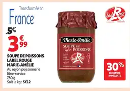 Auchan MARIE-AMÉLIE Soupe de poissons label rouge offre
