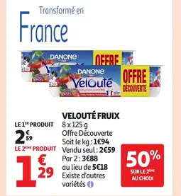 Auchan FRUIX Velouté offre