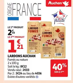 Auchan AUCHAN Lardons offre