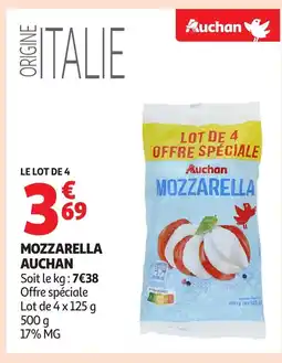 Auchan AUCHAN Mozzarella offre
