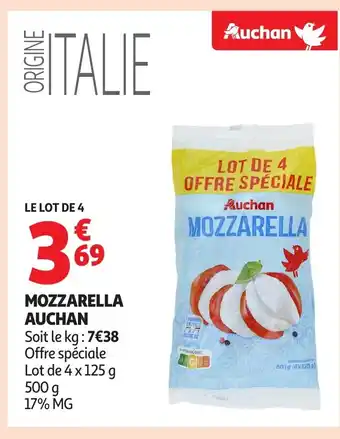 Auchan AUCHAN Mozzarella offre