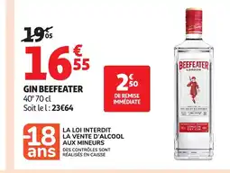 Auchan BEEFEATER Gin offre