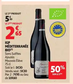 Auchan Igp méditerranée bio offre