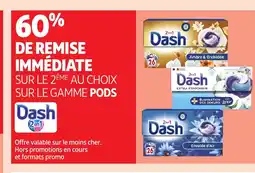 Auchan DASH Sur la gmme pods offre