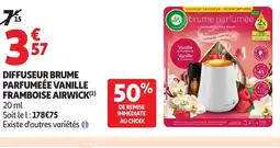 Auchan AIRWICK Diffuseur brume parfumeée vanille framboise offre