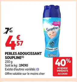 Auchan SOUPLINE Perles adoucissant offre