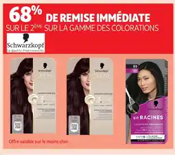 Auchan SCHWARKOPF Sur la gamme des colorations offre