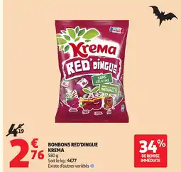 Auchan KREMA Bonbons red'dingue offre