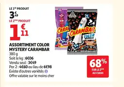 Auchan CARAMBAR Assortiment color mystery offre
