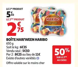 Auchan HARIBO Boîte hari'ween offre