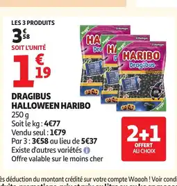 Auchan HARIBO Dragibus halloween offre