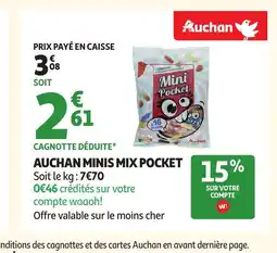 Auchan AUCHAN Minis mix pocket offre