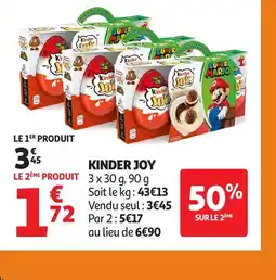 Auchan KINDER JOY offre