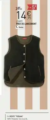 E.Leclerc Veste TISSAIA offre