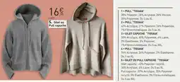 E.Leclerc Gilet ou Pull capuche offre