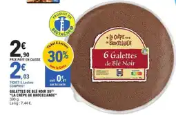 E.Leclerc GALETTES DE BLÉ NOIR X6 offre