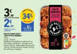 E.Leclerc PALETS FAÇON CHILI offre
