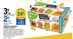 E.Leclerc COMPOTES PANACHÉES CHARLES ET ALICE offre
