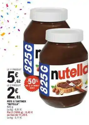 E.Leclerc Pâte À Tartiner Nutella offre