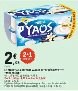E.Leclerc Yaos Nestlé offre