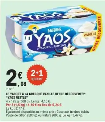 E.Leclerc Yaos Nestlé offre