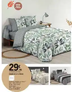 E.Leclerc PARURE DE LIT 6 PIÈCES offre