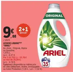 E.Leclerc LESSIVE LIQUIDE ARIEL offre