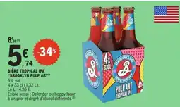 E.Leclerc BIÈRE TROPICAL IPA “BROOKLYN PULP ART” offre