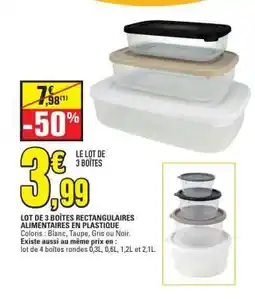 E.Leclerc LE LOT DE 3 BOÎTES offre