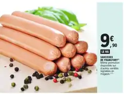 E.Leclerc Saucisses de Francfort offre