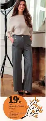 E.Leclerc PANTALON À PONT FEMME offre
