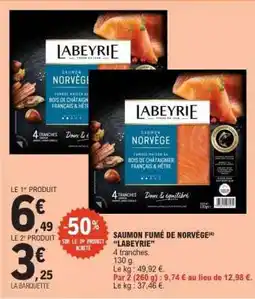 E.Leclerc Saumon Fumé De Norvège Labeyrie offre