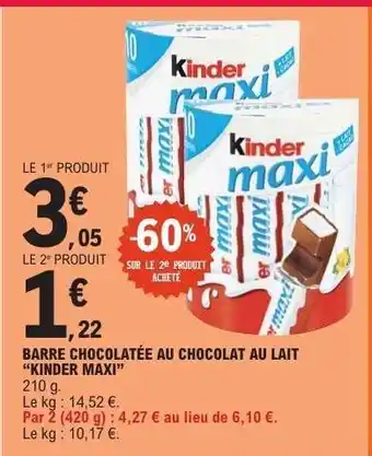 E.Leclerc KINDER Maxi offre