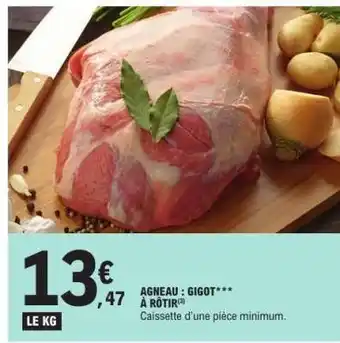 E.Leclerc Agneau : gigot*** à rôtir offre