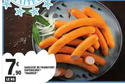 E.Leclerc Saucisse de Francfort Supérieure 'Maurer' offre