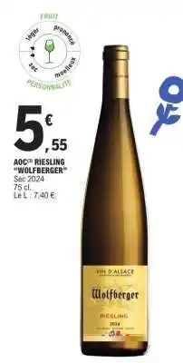 E.Leclerc AOC Riesling 'Wolfberger' offre