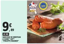 E.Leclerc SAUCISSE DE MORTEAU À CUIRE offre