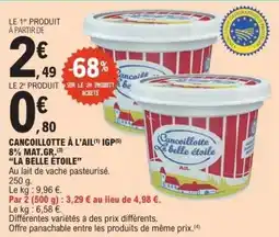 E.Leclerc Cancoillotte à l'ail IGP offre