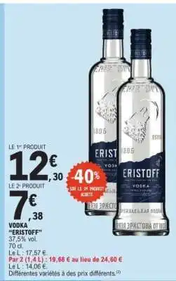 E.Leclerc Vodka Eristoff offre