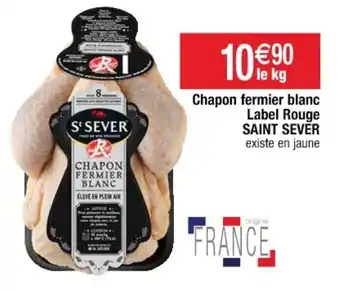 Cora x Carrefour Chapon fermier blanc label rouge SAINT SEVER offre