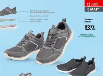 Lidl Sneakers homme offre