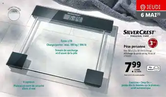 Lidl Pèse personne offre