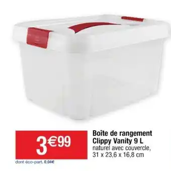 Boîte de rangement clippy vanity 9 L