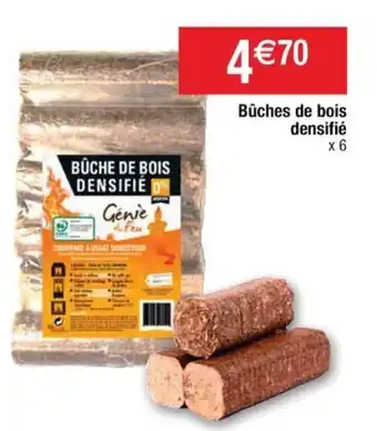 Cora x Carrefour Bûches de bois densifié offre