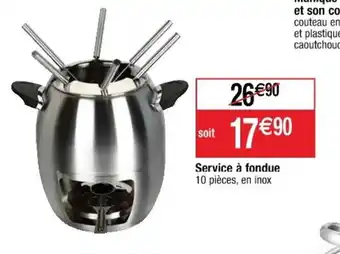Cora x Carrefour Service à fondue offre