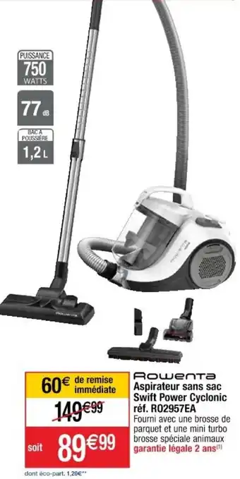Aspirateur sans sac swift power cyclonic