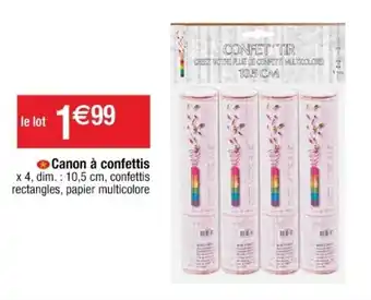 Cora x Carrefour Canon à confettis offre