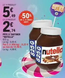 E.Leclerc Pâte À Tartiner Nutella offre